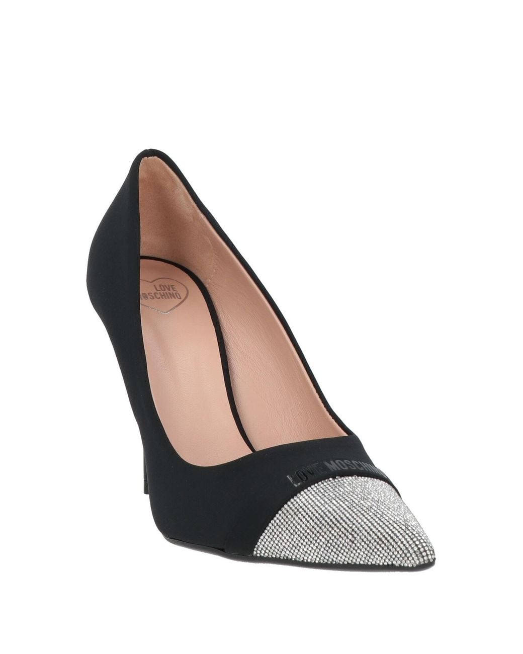 Love Moschino Black Pumps Textile Fibers