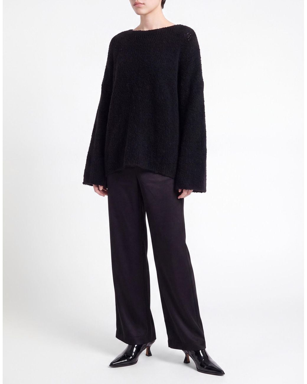 Carla G Black Sweater Polyacrylic, Wool, Polyamide, Alpaca Wool, Elastane