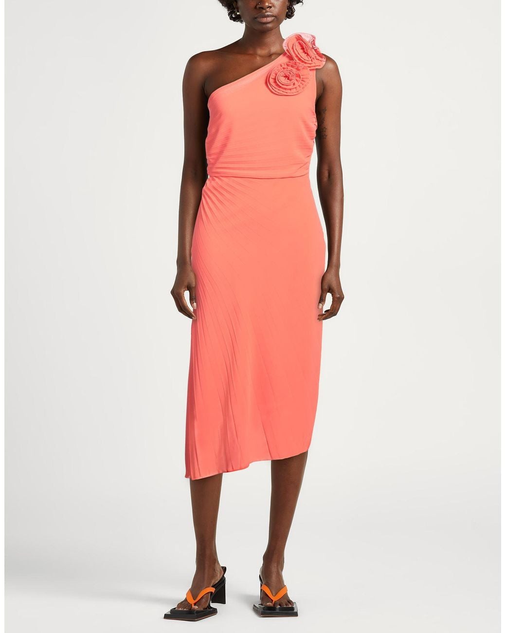 Robe midi Kaos en coloris Pink