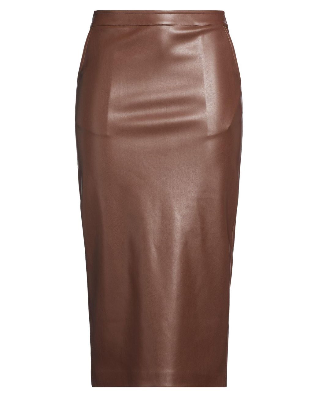 Alpha Studio Brown Midi Skirt