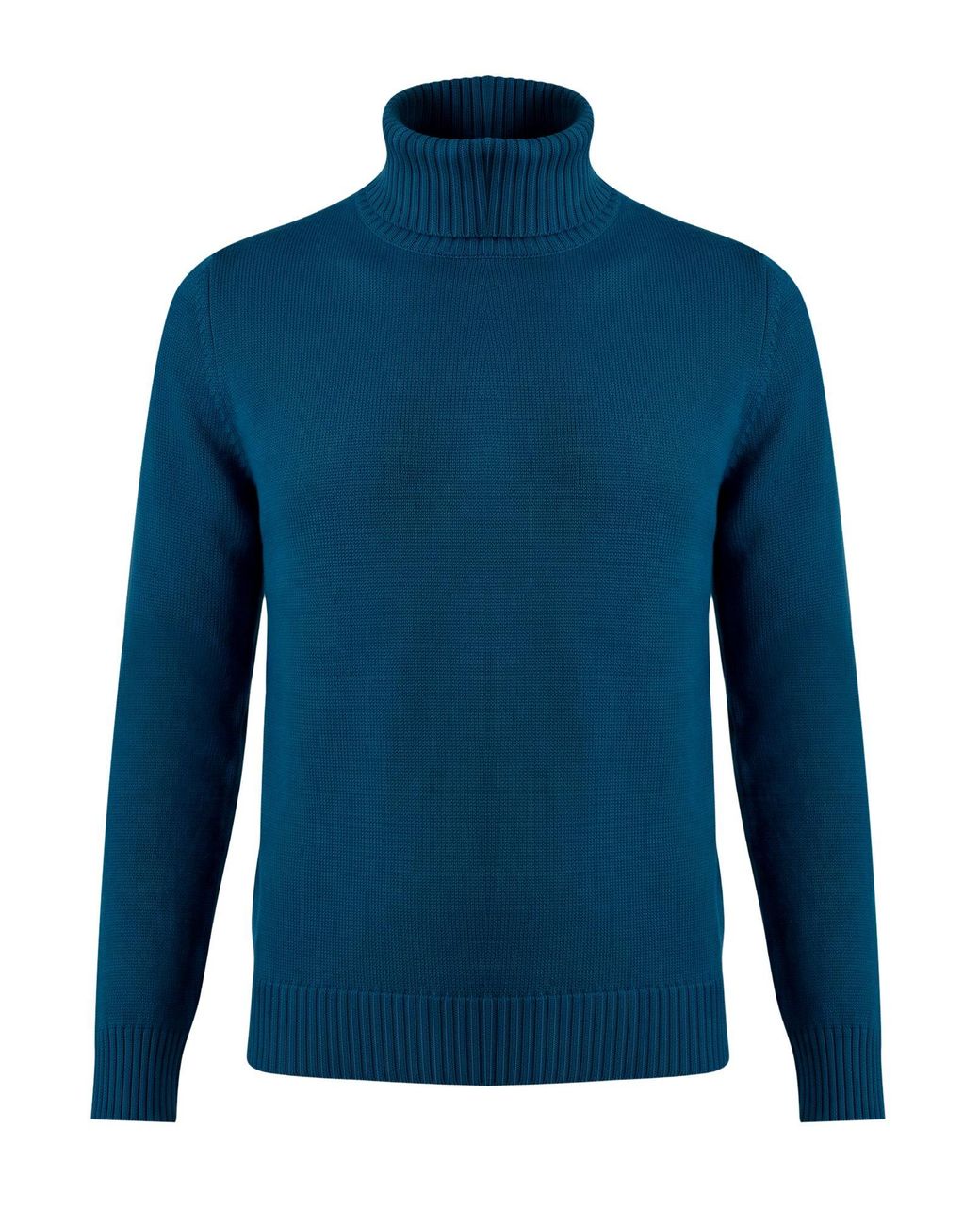 Gran Sasso Blue Turtleneck Virgin Wool for men