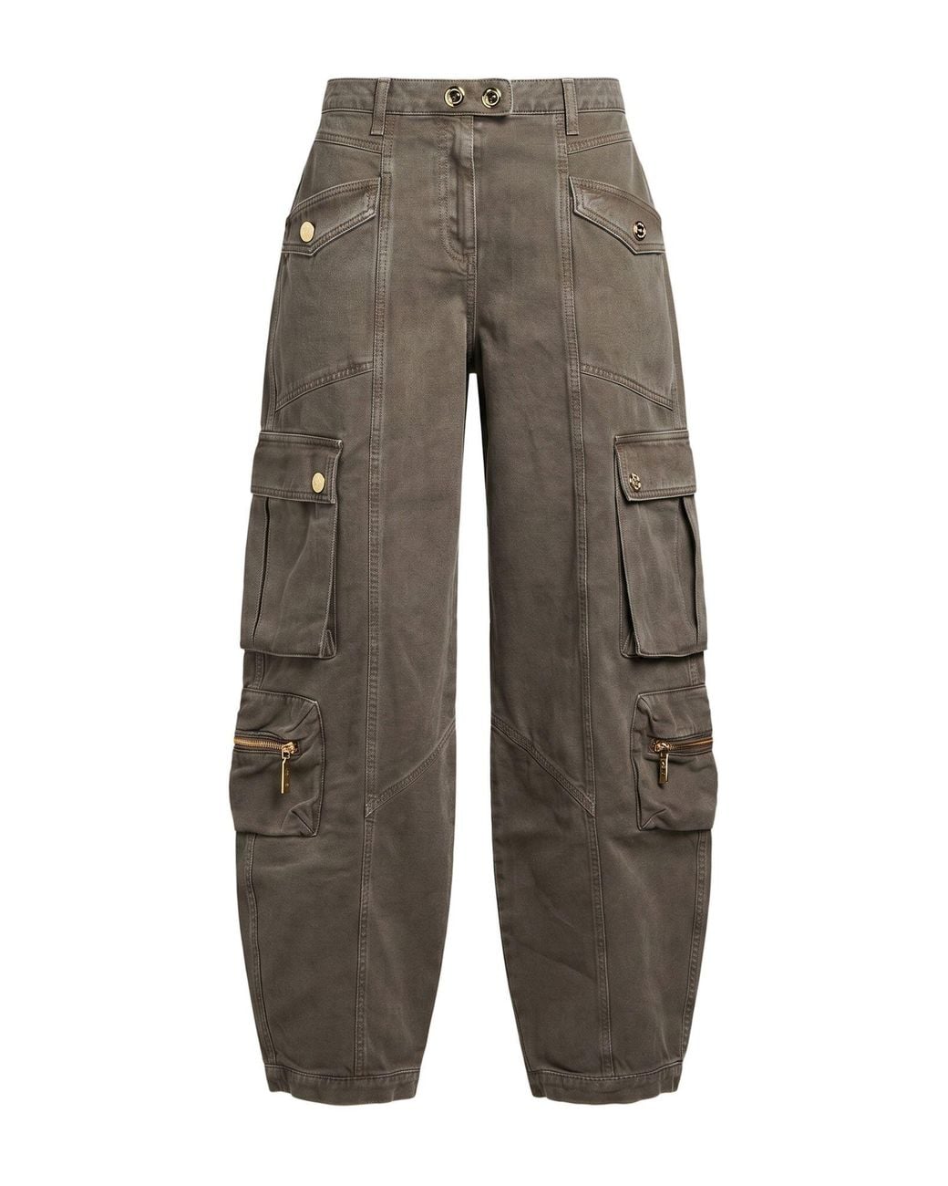 Elisabetta Franchi Gray Taupe Jeans Cotton