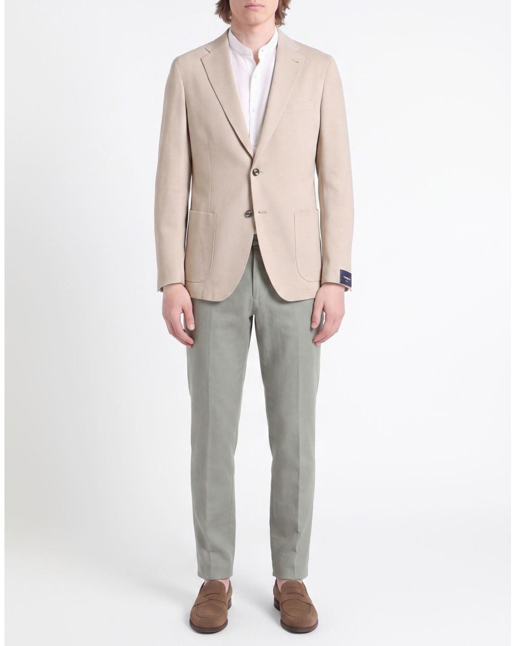 Tombolini Natural Blazer Cotton, Polyamide, Viscose for men
