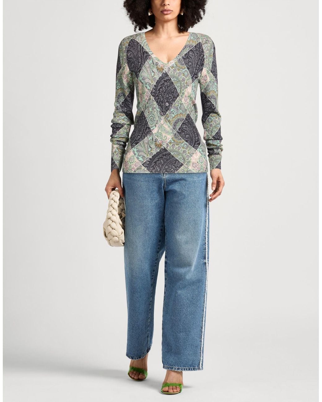 Etro Gray T-Shirt Wool