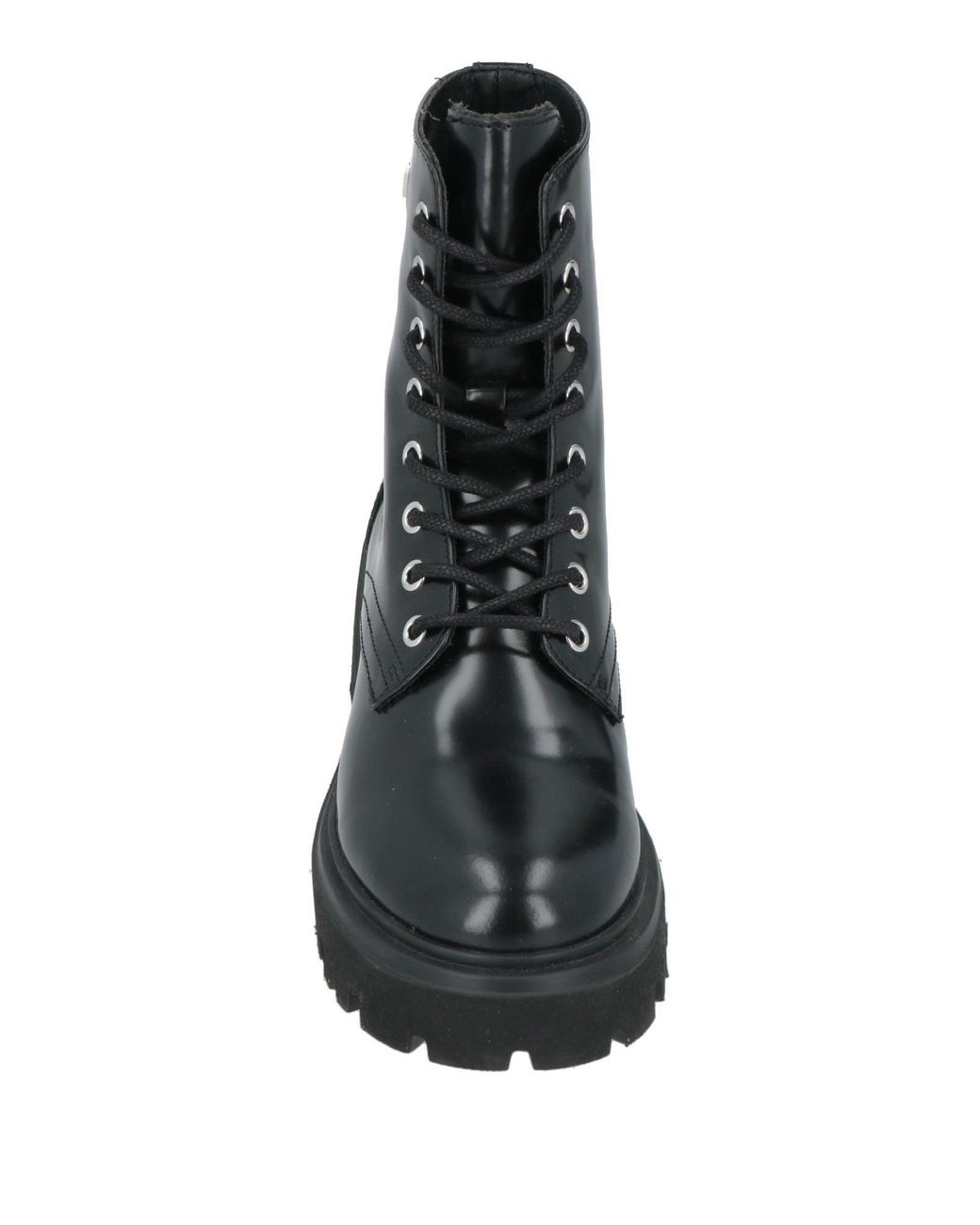 MSGM Black Ankle Boots Leather