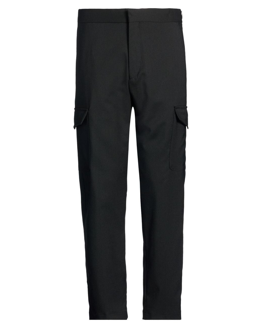 BE ABLE Black Pants Wool, Polyester, Elastane for men