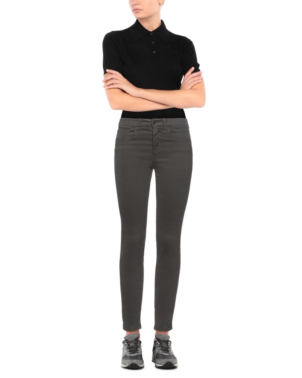 Transit Gray Pants Cotton, Elastane