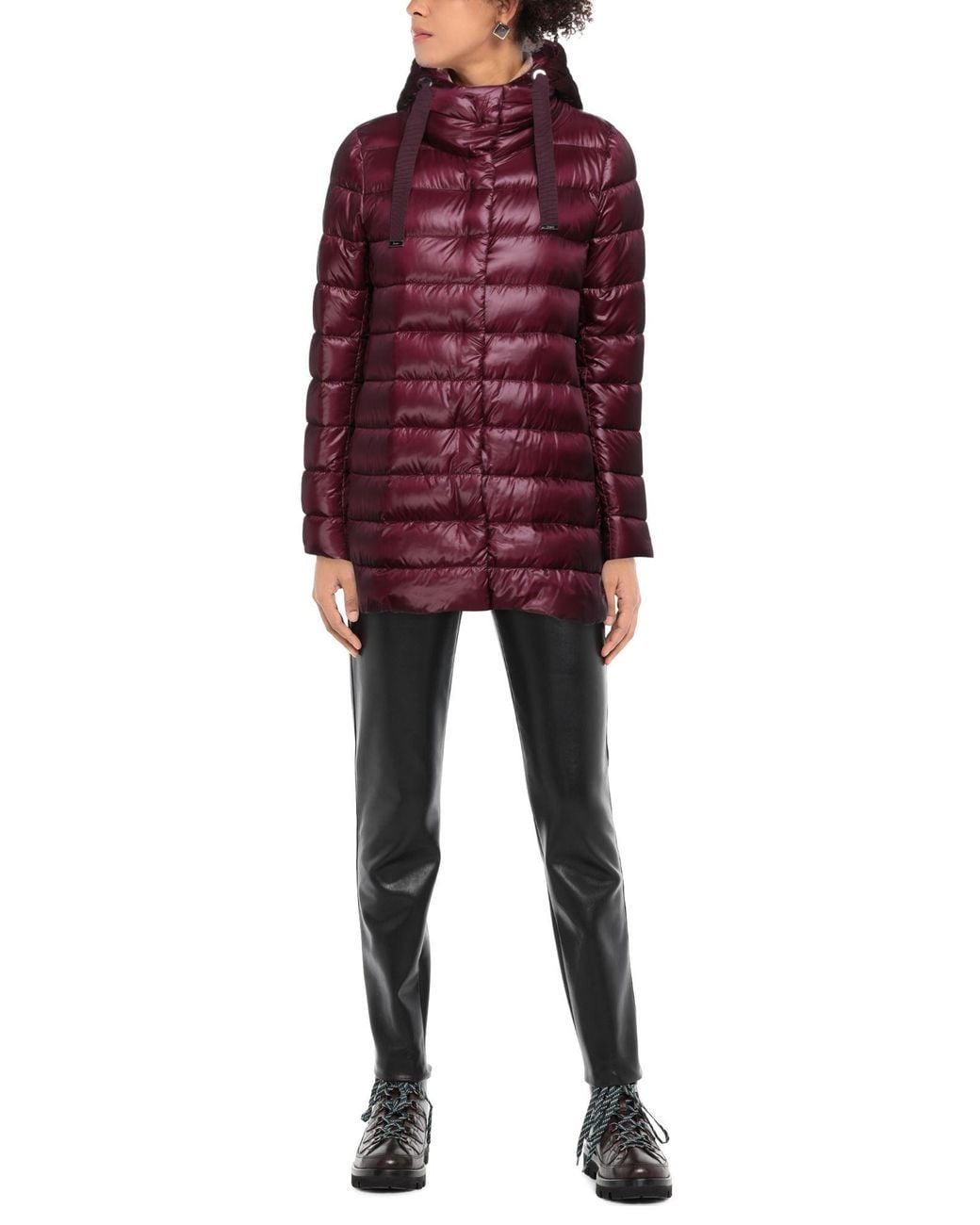 Herno Purple Puffer Polyamide, Polyester, Elastane