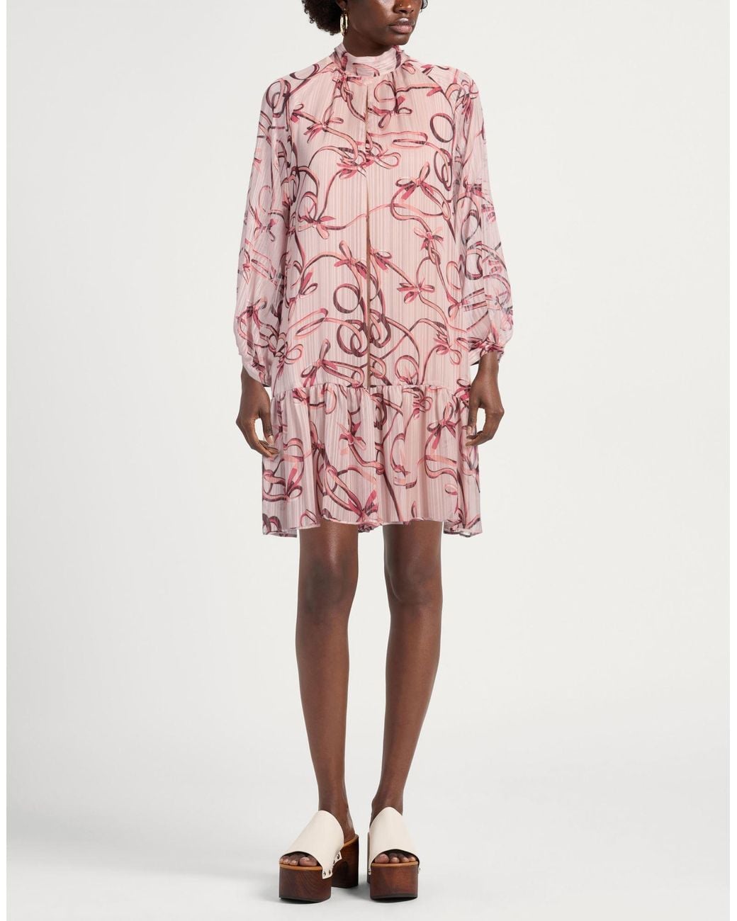 iBlues Pink Mini Dress Polyester