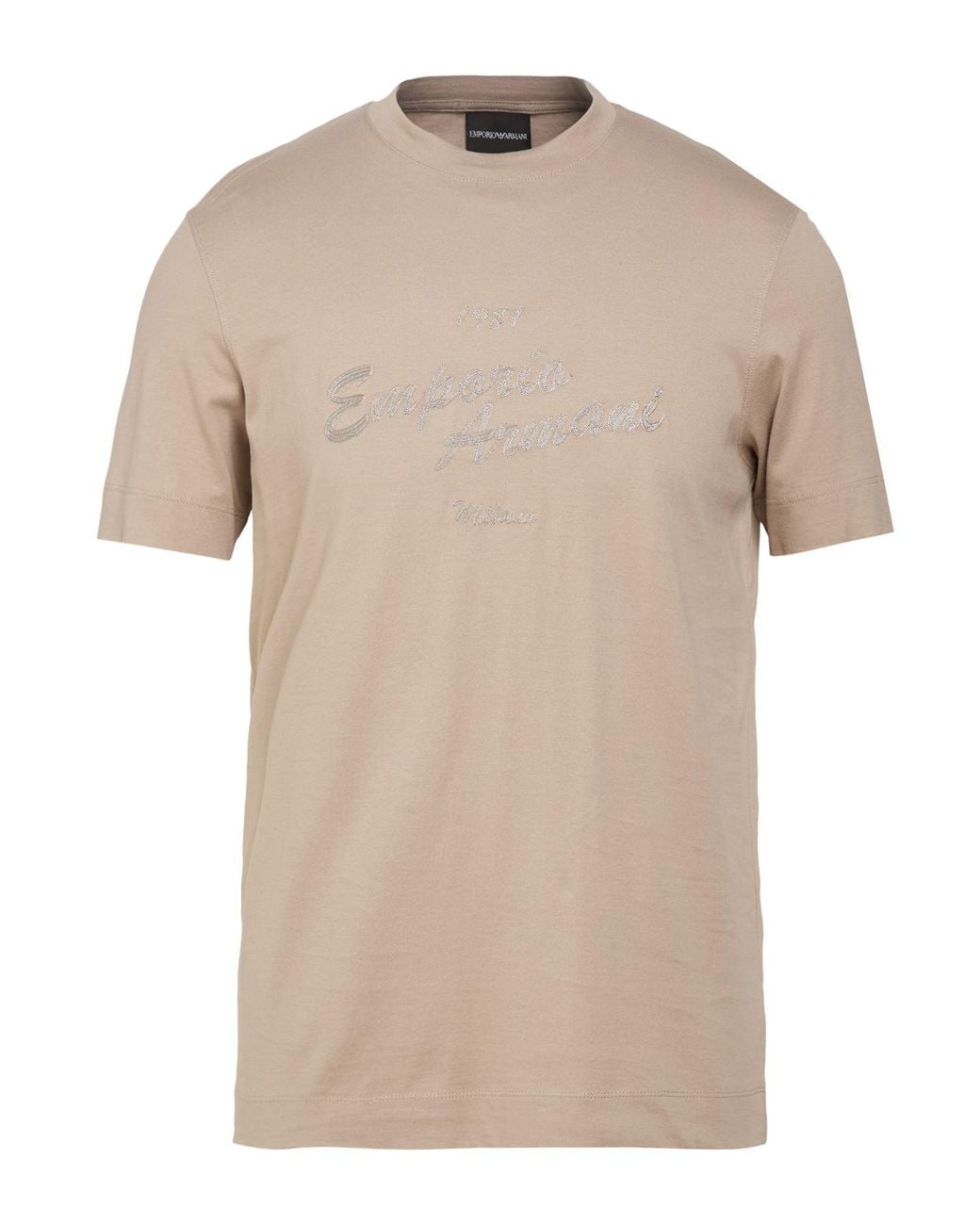 Emporio Armani Natural T-Shirt Cotton for men