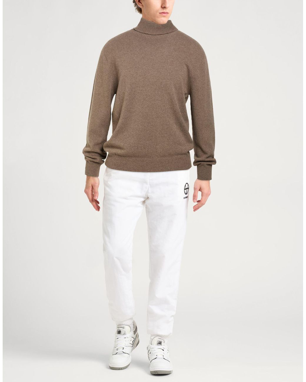 Grifoni Brown Turtleneck Cashmere for men