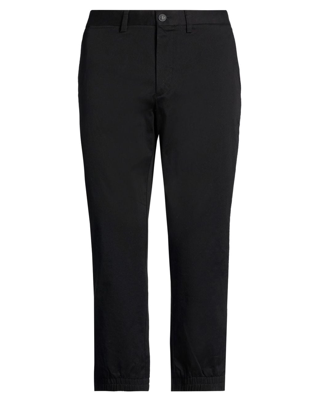 Lacoste Black Pants Cotton, Elastane for men
