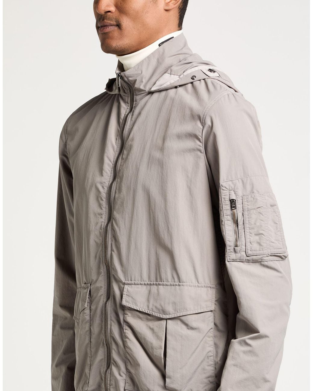 Herno Gray Jacket Polyamide, Polyester for men