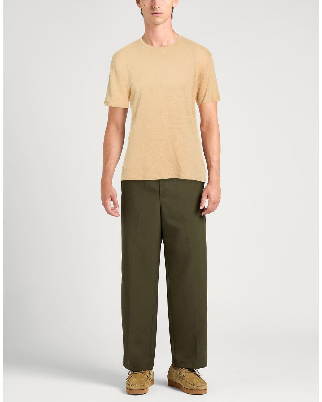 Sandro Natural Sand T-Shirt Linen for men
