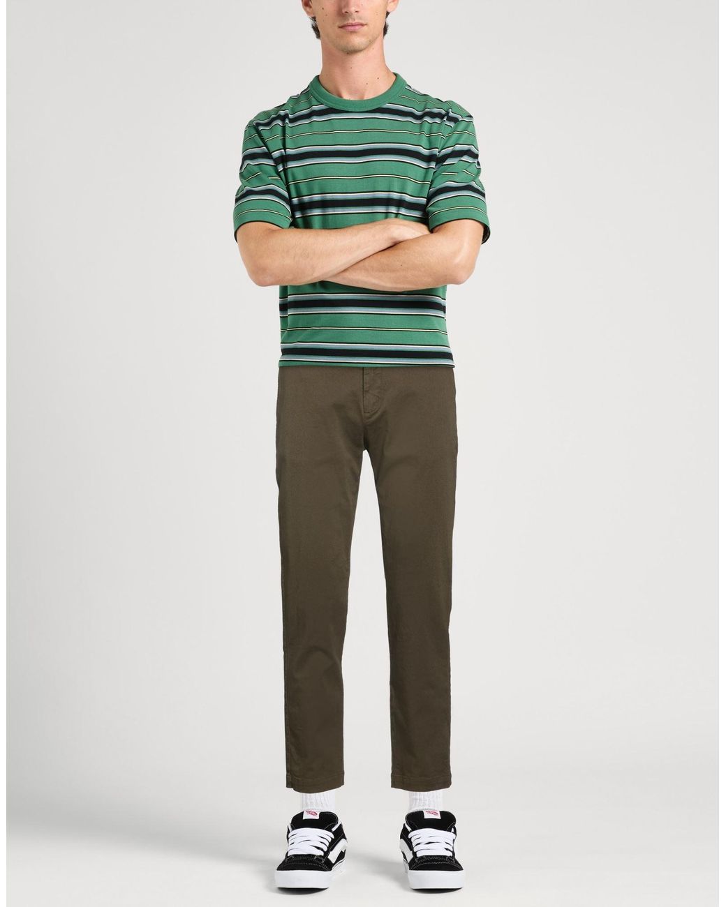 Barena Gray Military Pants Cotton, Elastane for men
