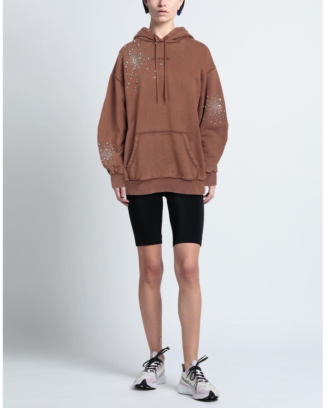 DES_PHEMMES Brown Chocolate Sweatshirt Cotton