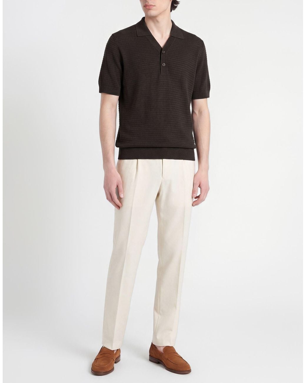 Paolo Pecora Black Polo Shirts for men