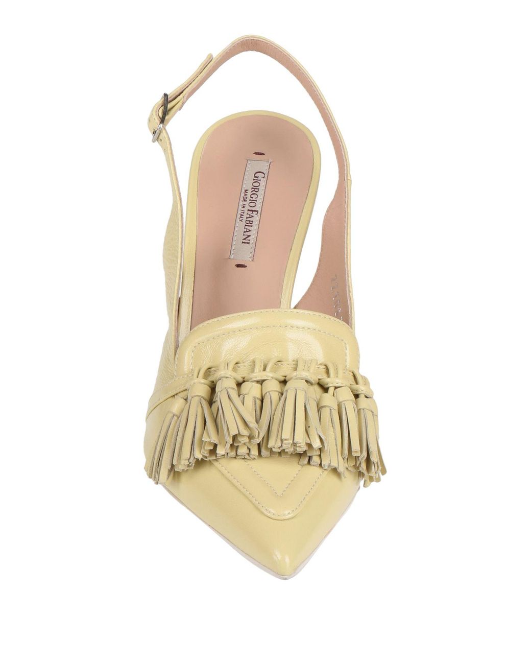 Giorgio Fabiani Metallic Light Pumps Leather