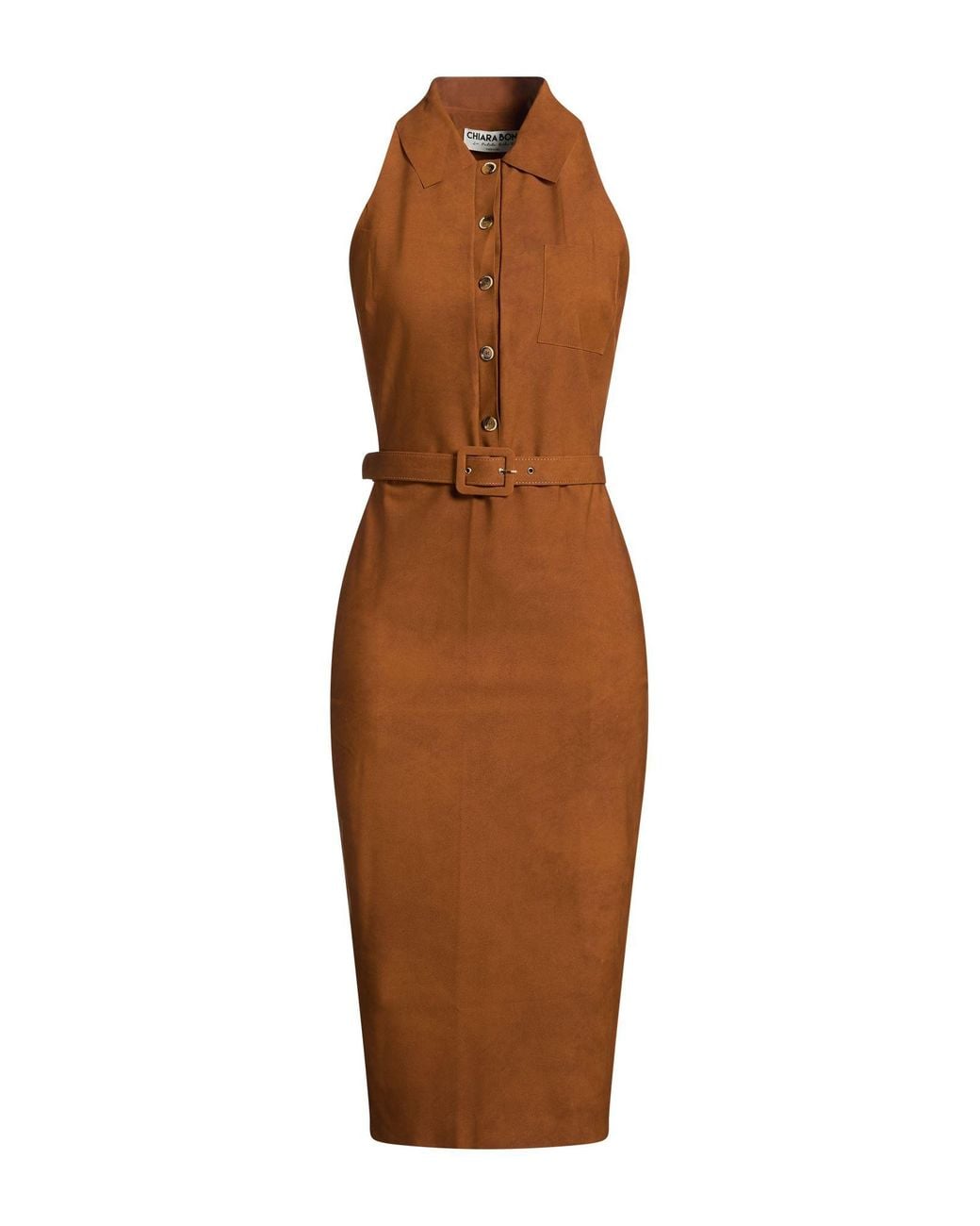 La Petite Robe Di Chiara Boni Brown Midi Dress