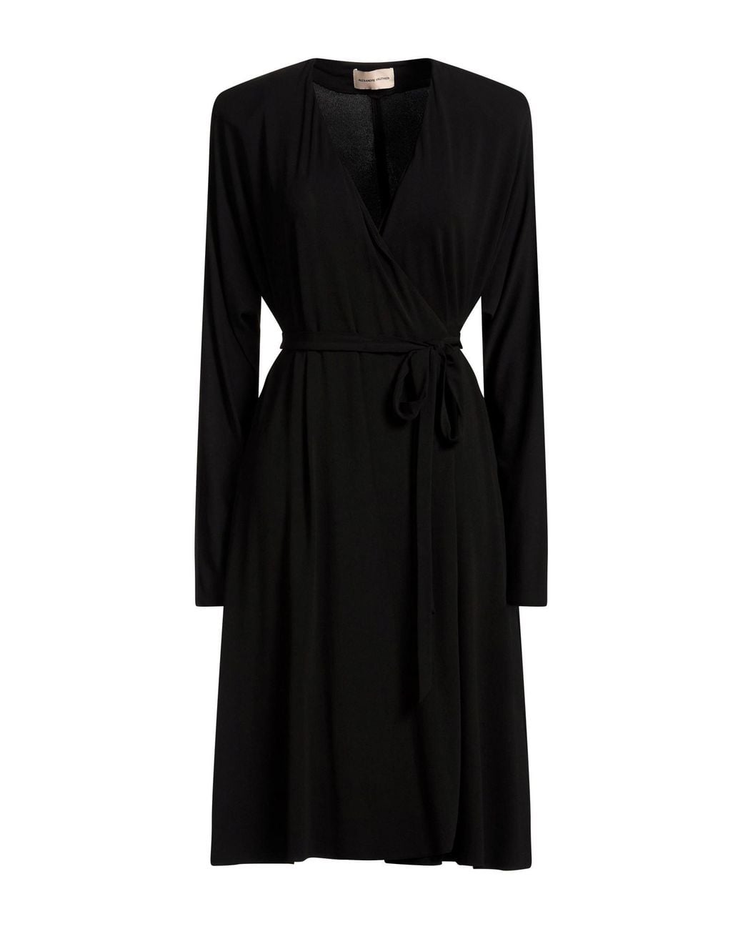 Alexandre Vauthier Black Midi Dress Viscose, Elastane