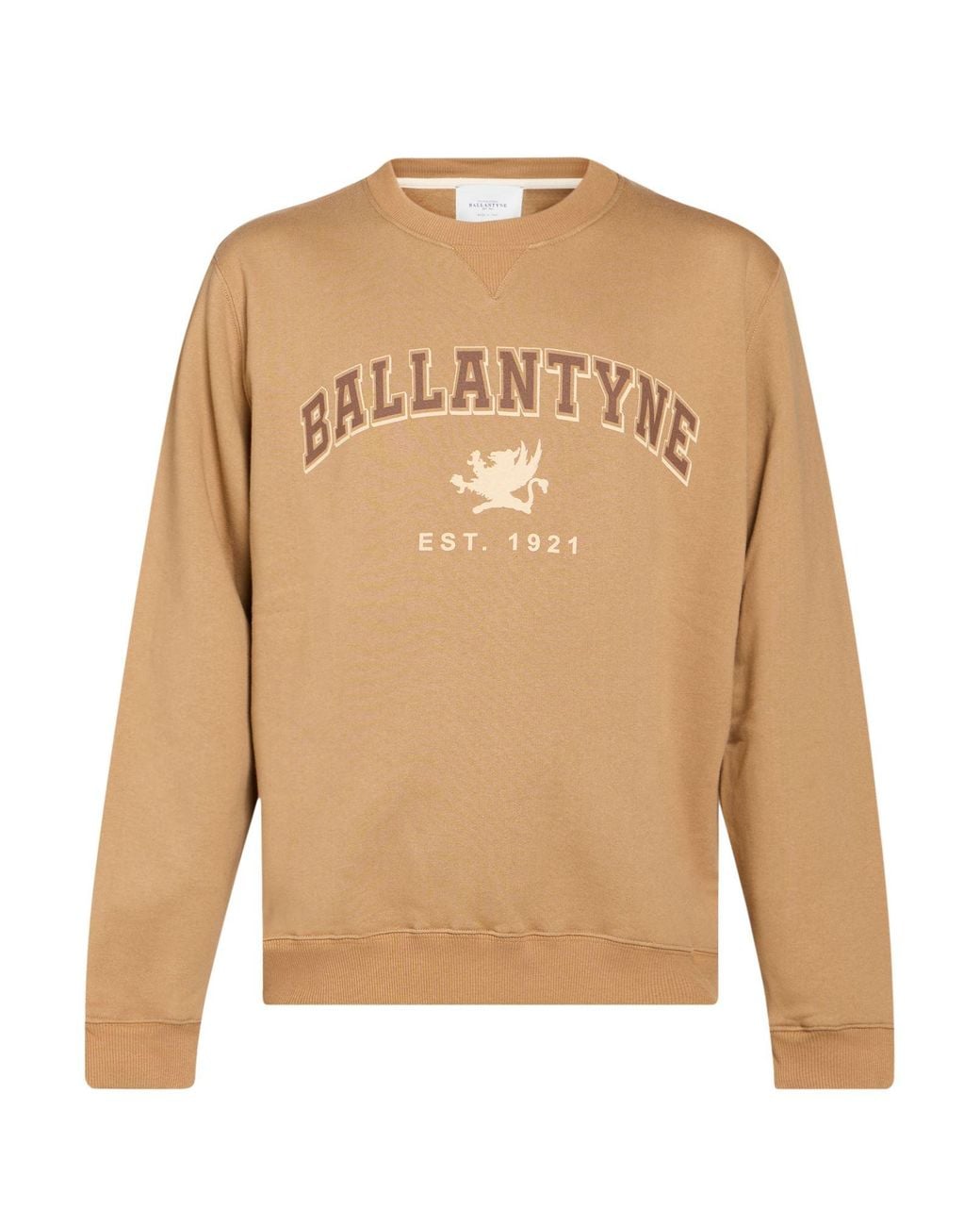 Ballantyne Natural Camel Sweatshirt Cotton for men