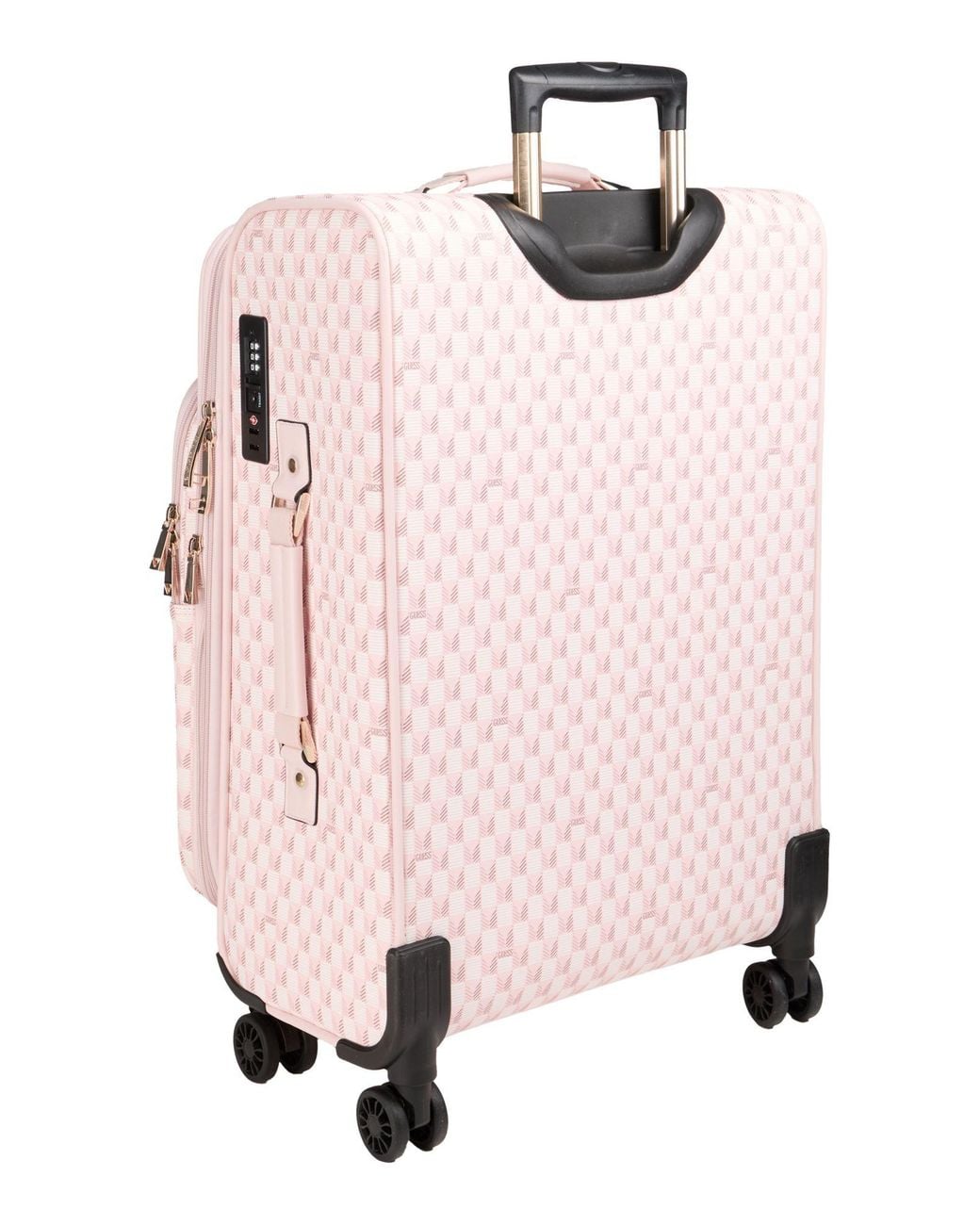 Guess Pink Wheeled Luggage