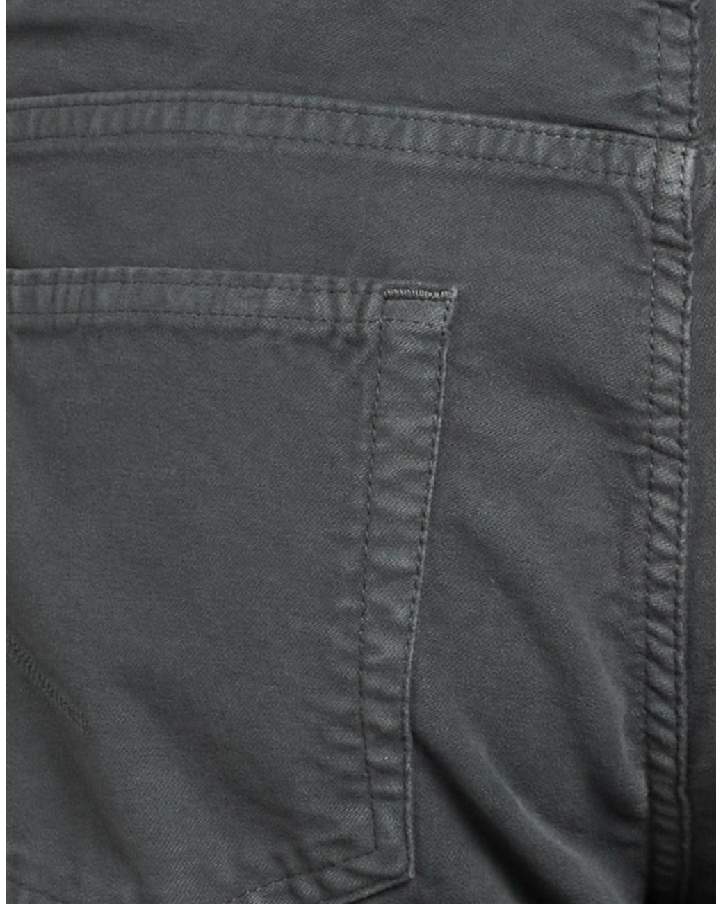 Hand Picked Gray Pants Cotton, Elastane for men