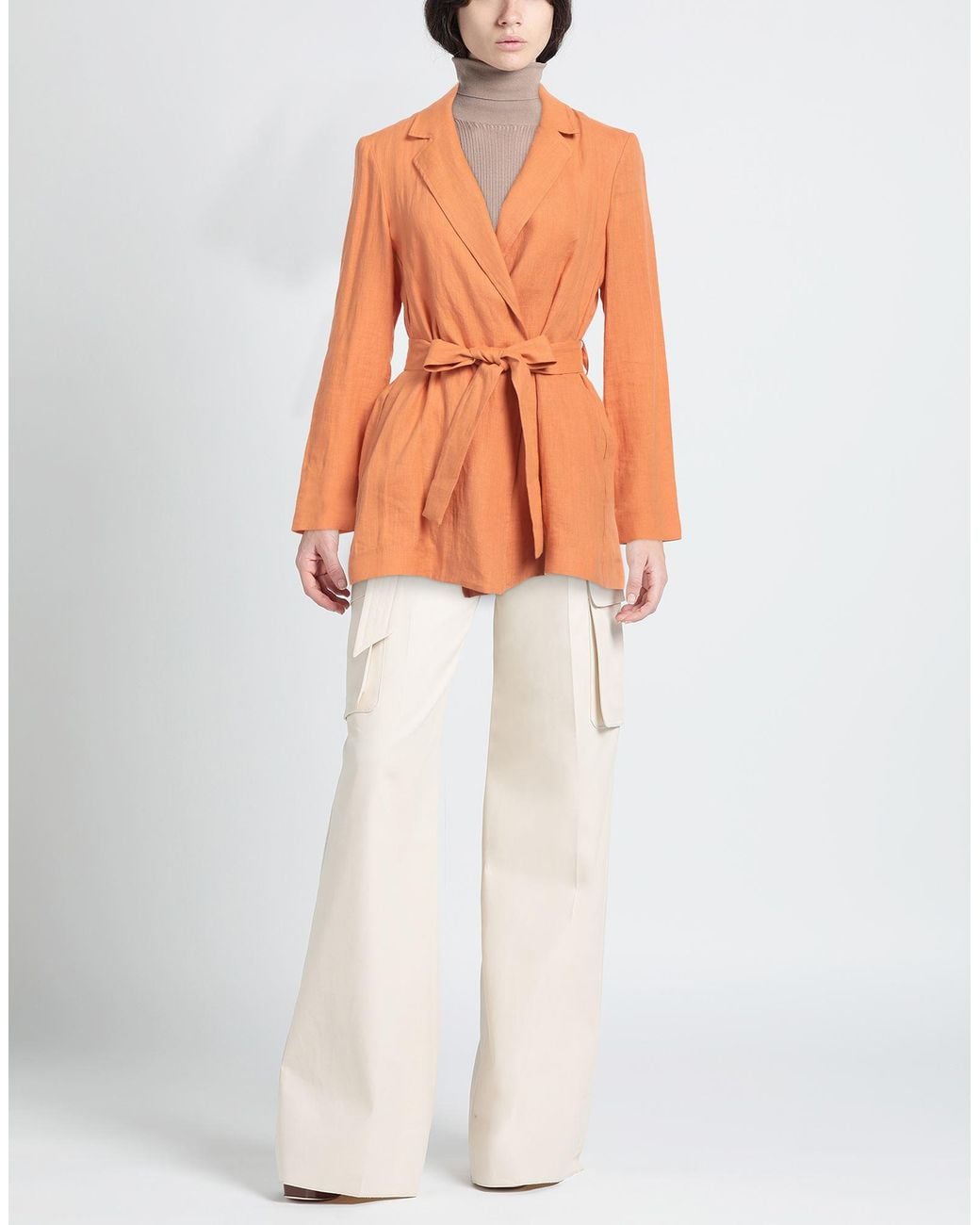 Niu Orange Blazer Linen, Cotton
