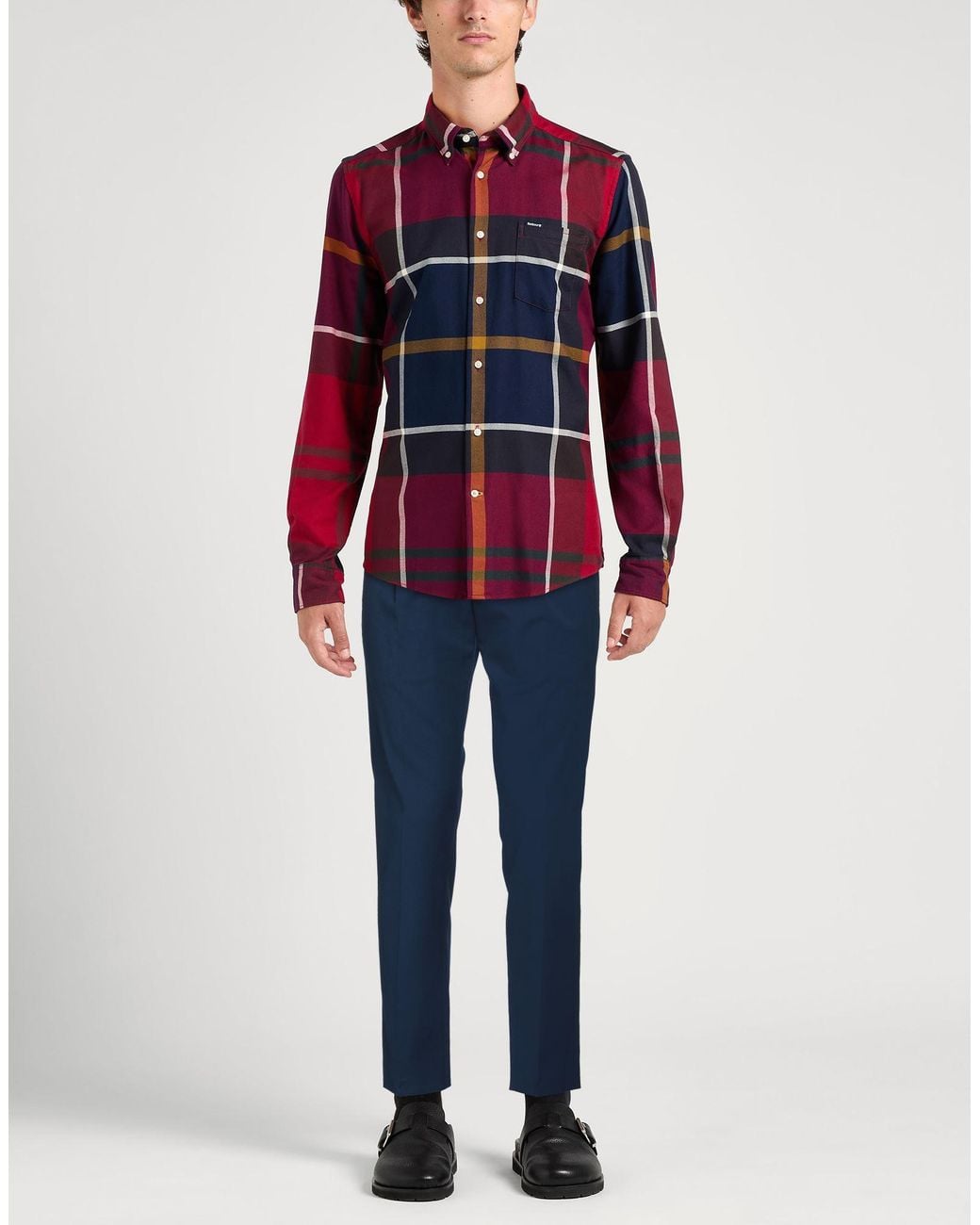 Daniele Alessandrini Blue Pants Polyester, Viscose, Elastane for men