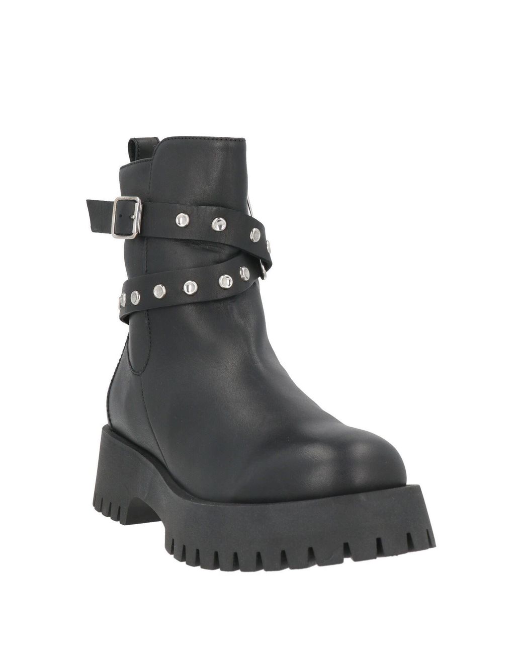 Carmens Black Ankle Boots Leather