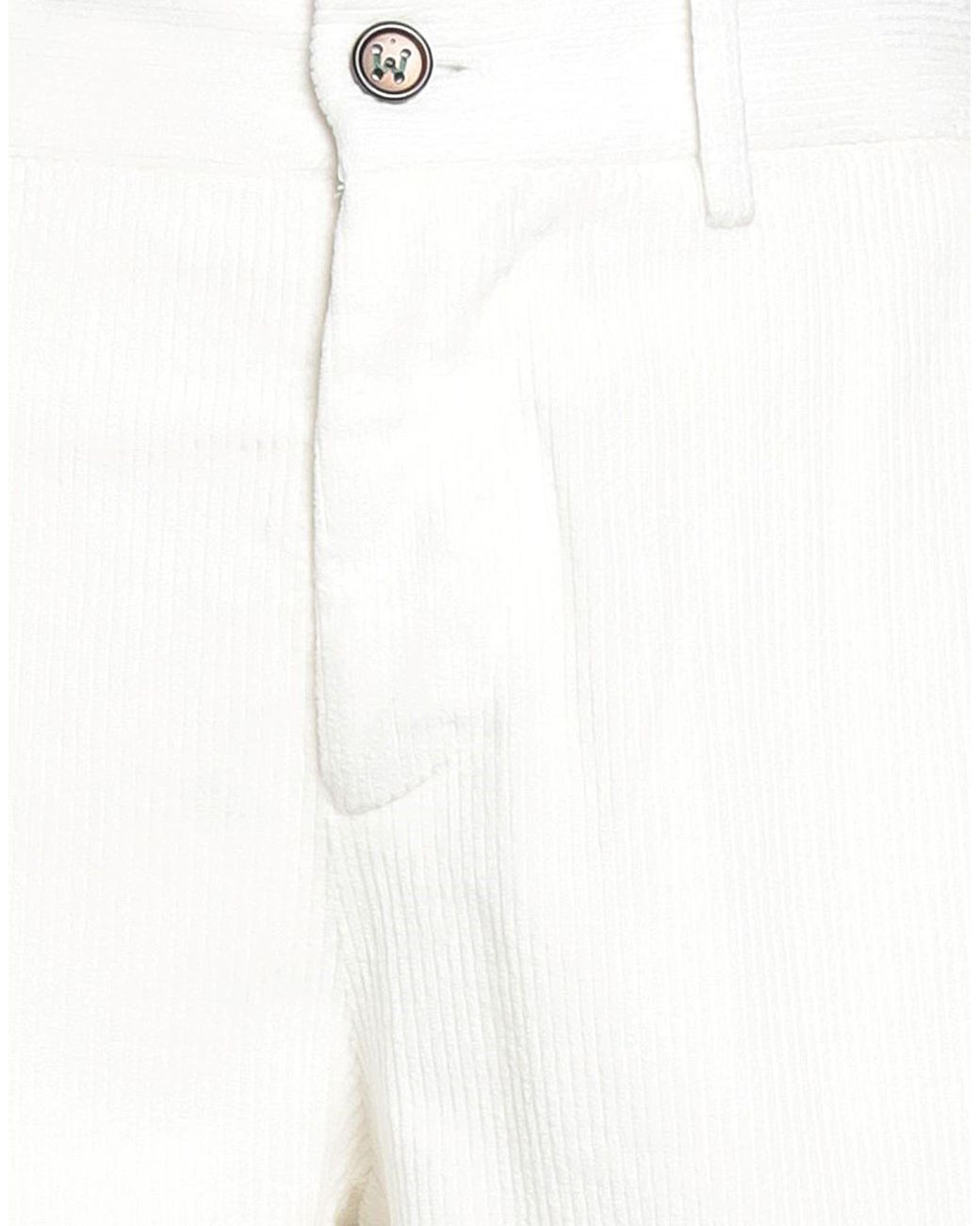 Berwich White Pants Cotton, Viscose, Elastane