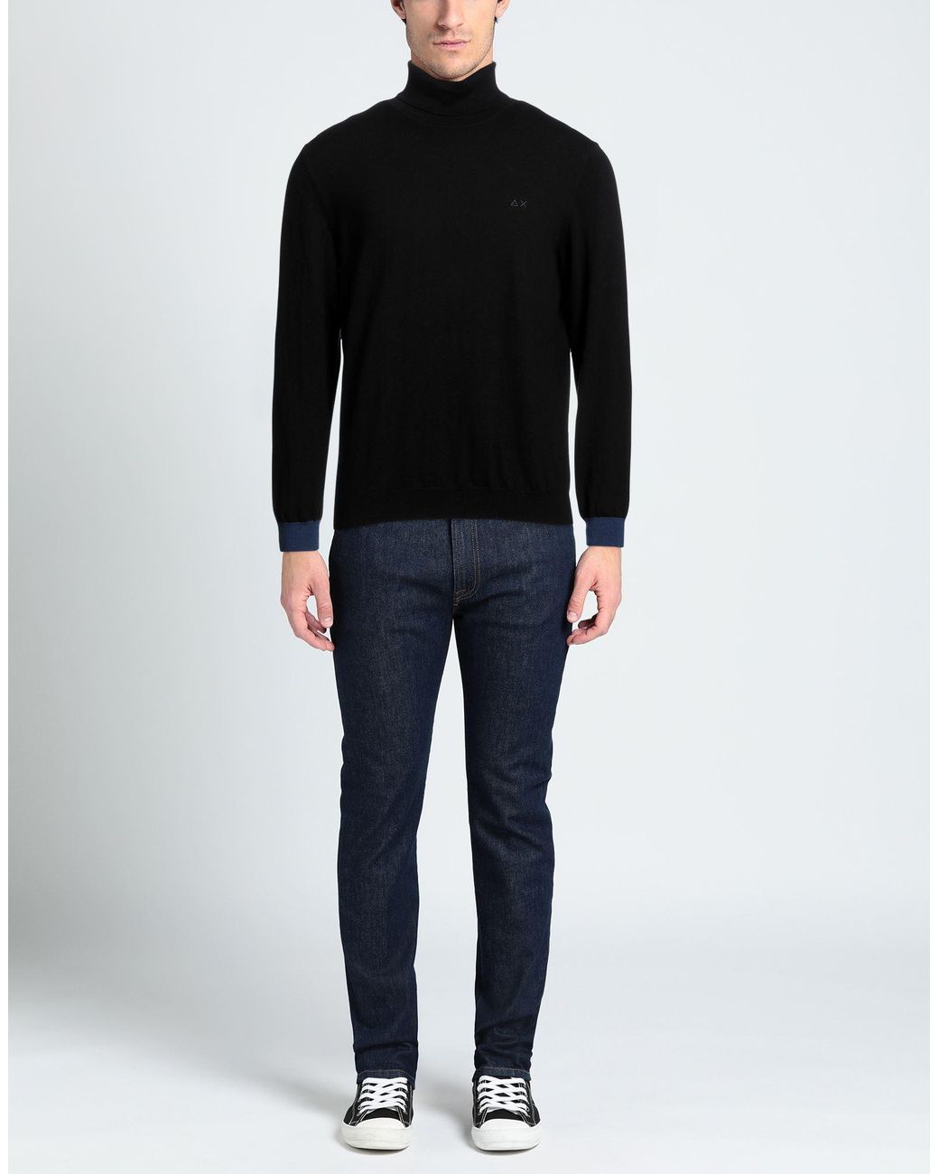 Sun 68 Black Turtleneck for men