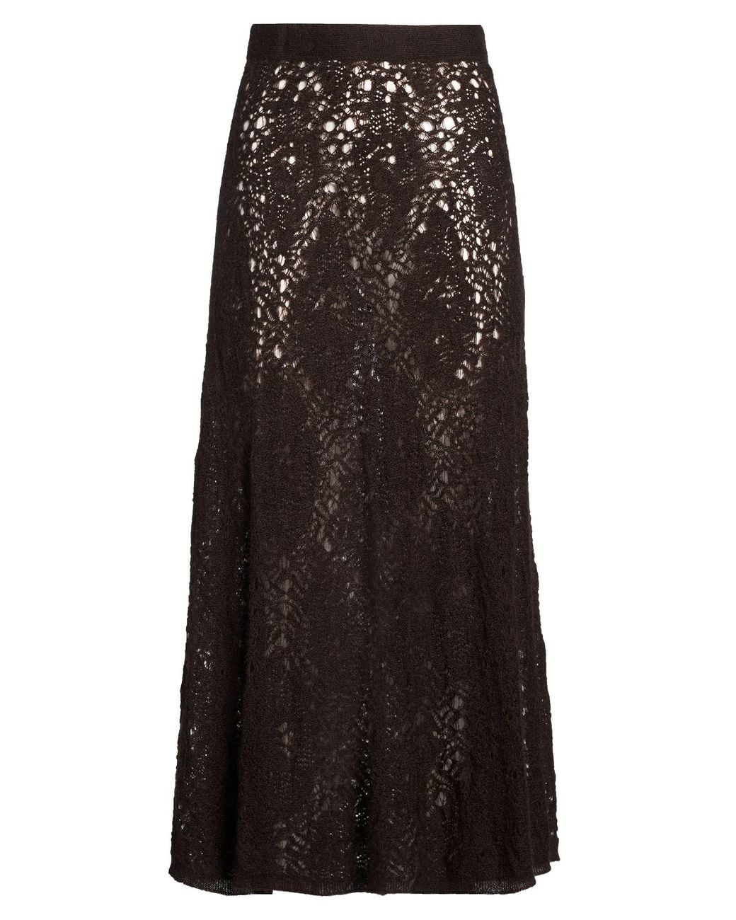 D.exterior Black Maxi Skirts