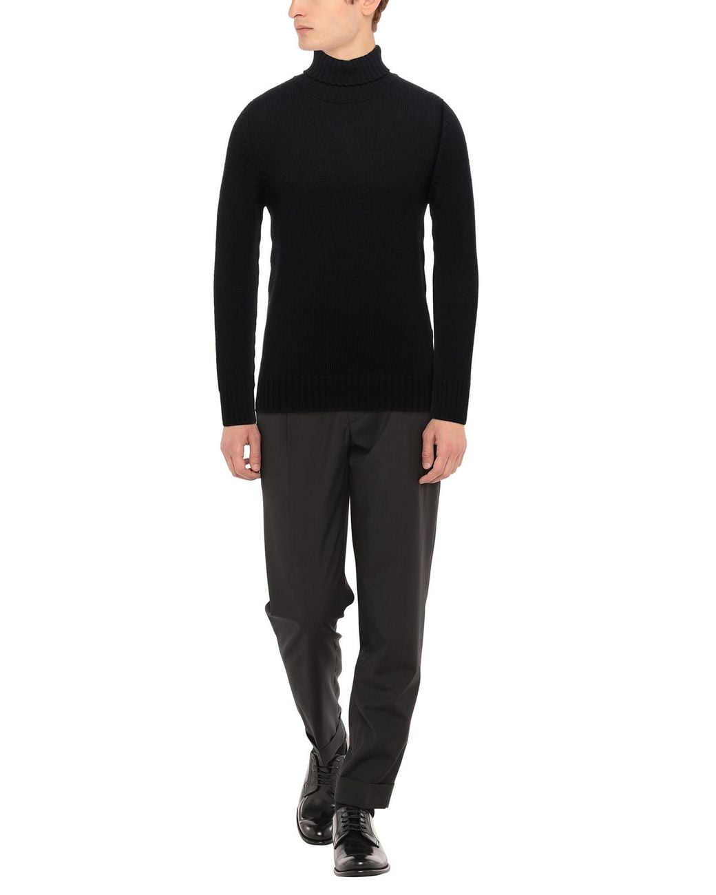 Drumohr Black Turtleneck for men