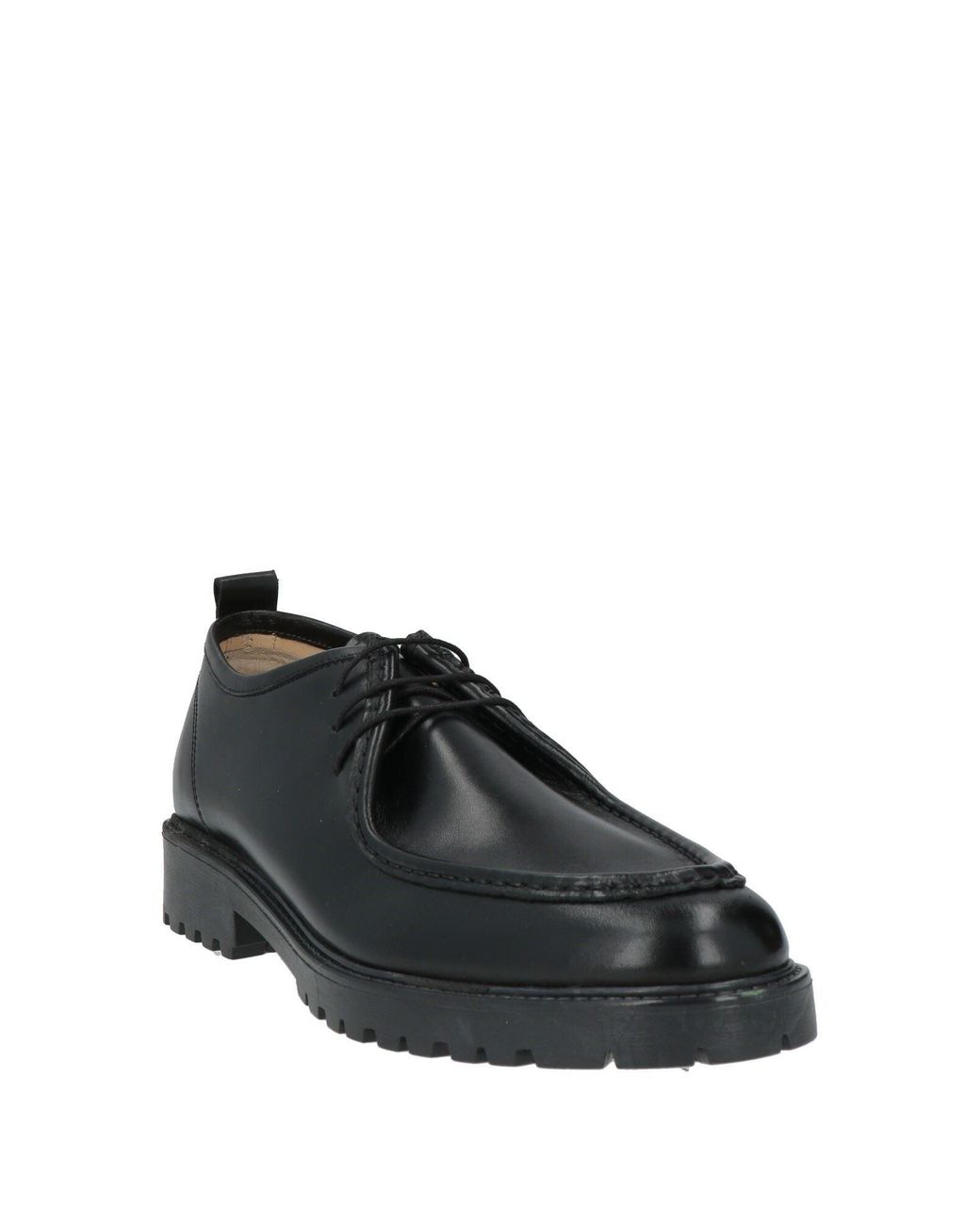 Andrea Ventura Firenze Black Lace-Up Shoes Leather for men