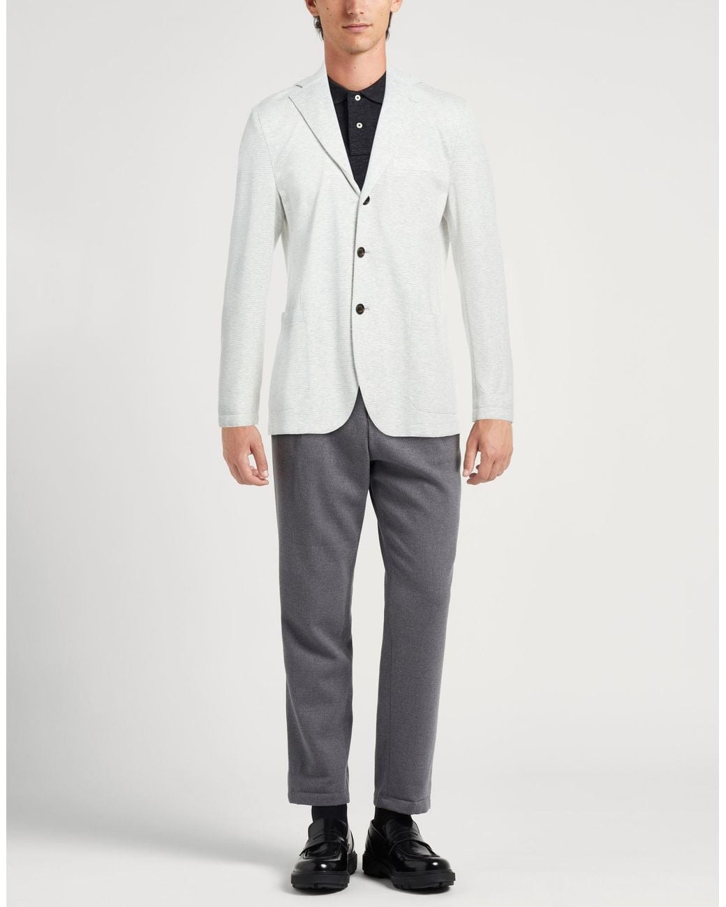 Eleventy White Blazers for men