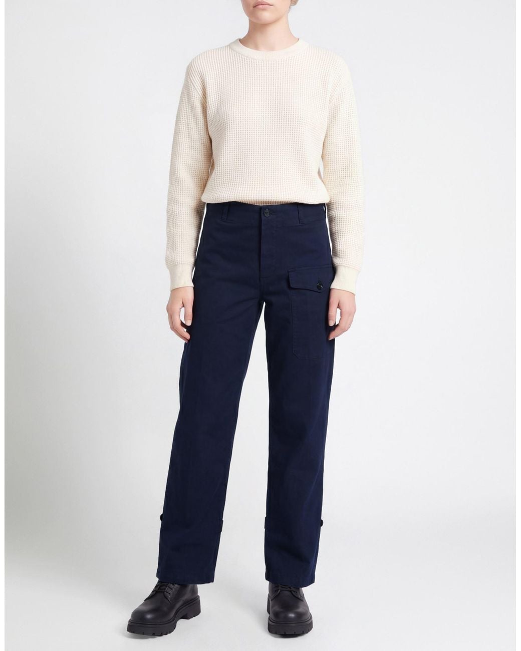 Department 5 Blue Pants Cotton, Elastane