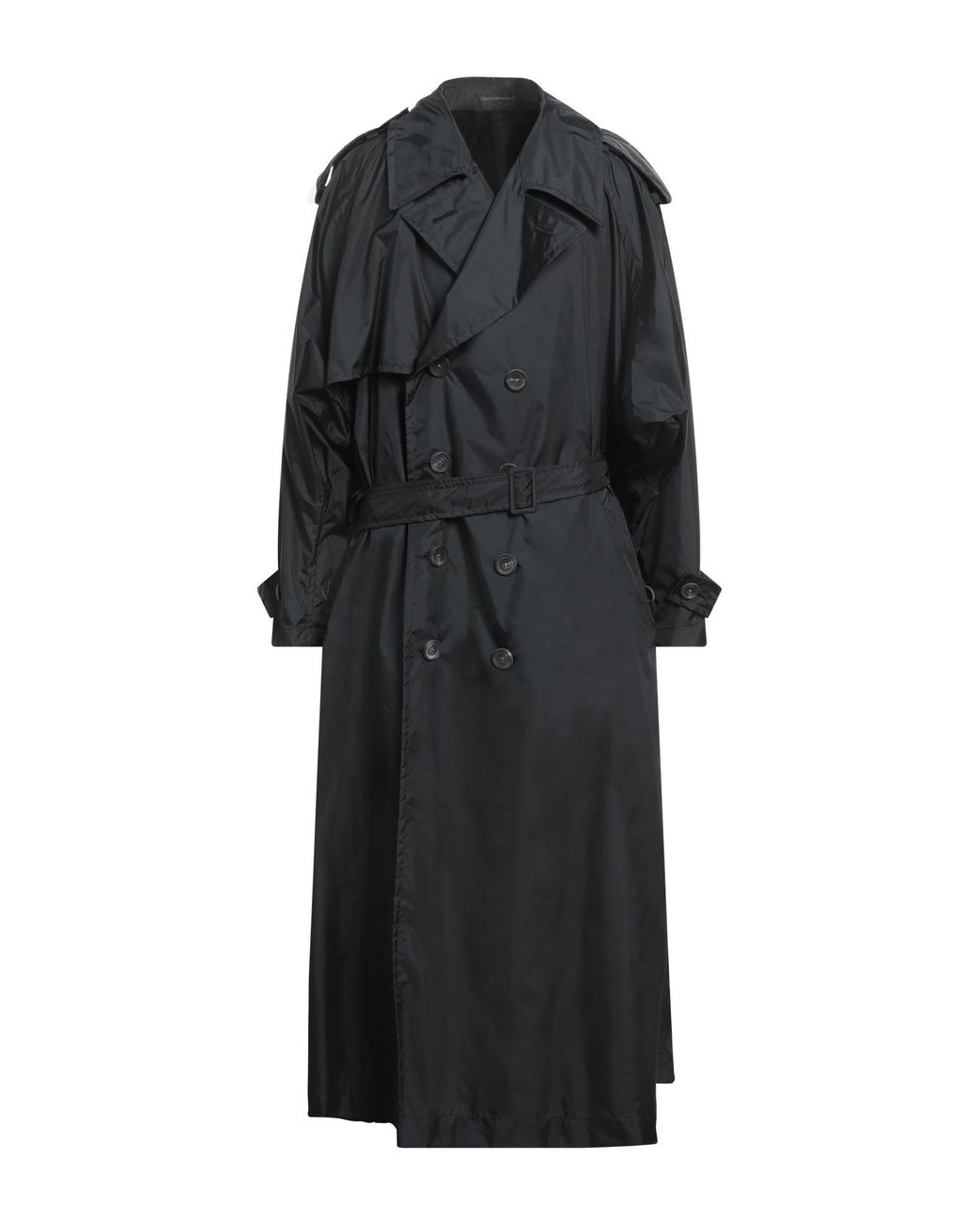 Yohji Yamamoto Overcoat & Trench Coat Nylon in Black for Men | Lyst