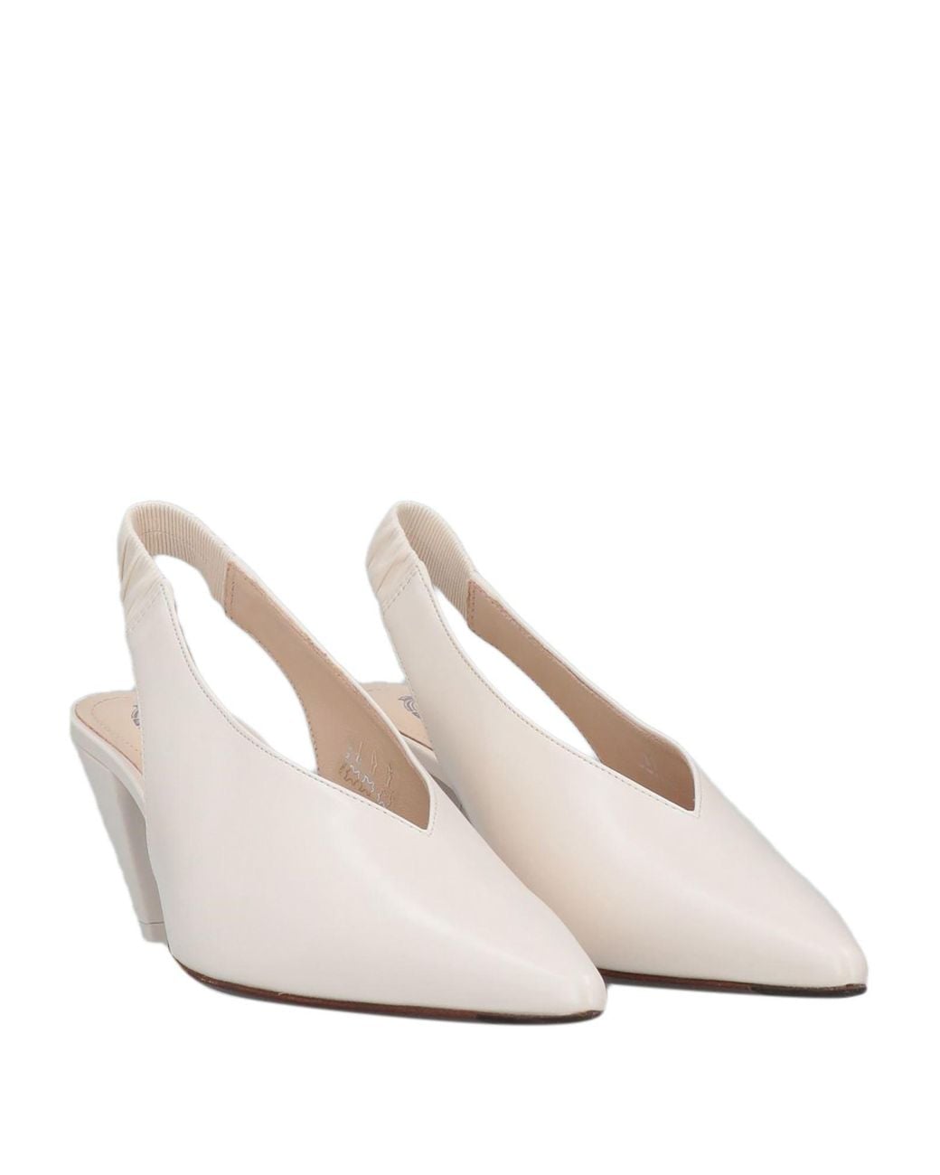 Tod's White Ivory Pumps Soft Leather