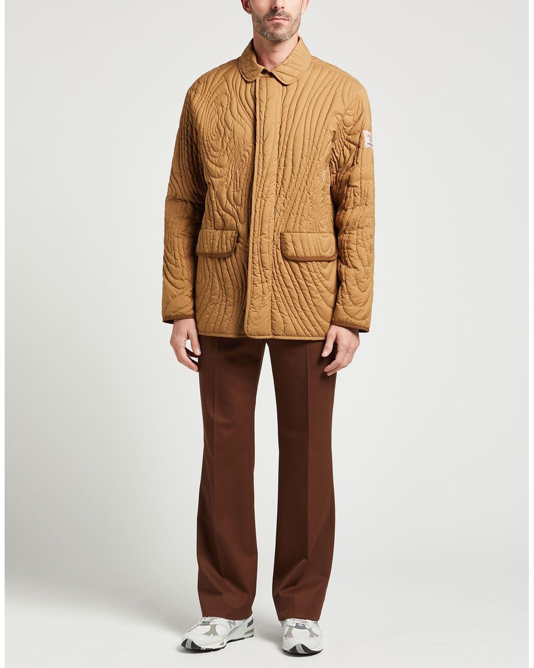 Moncler Natural Camel Puffer Polyamide for men