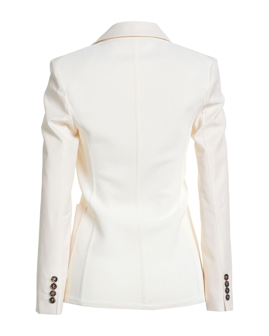 Max Mara White Blazer Cotton, Viscose, Polyester