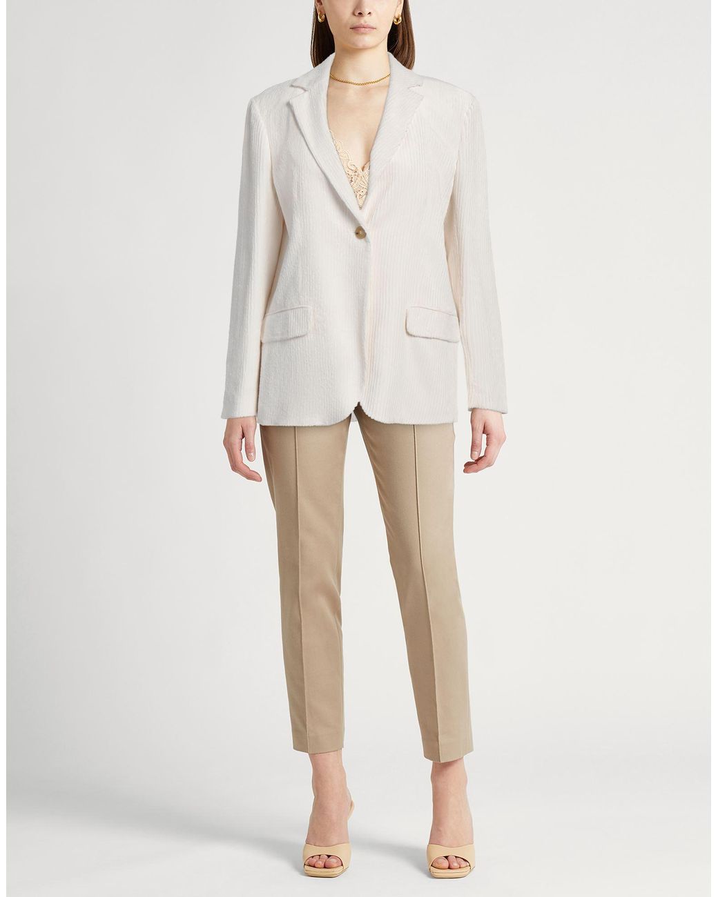 Alysi White Blazer