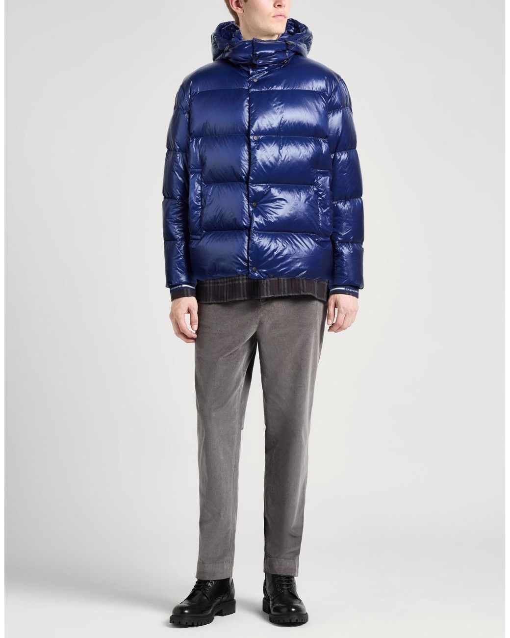 Emporio Armani Puffers in Blue for Men | Lyst UK