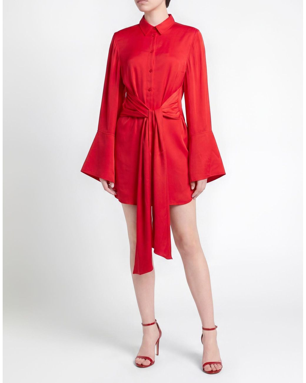 ROTATE BIRGER CHRISTENSEN Red Mini Dresses