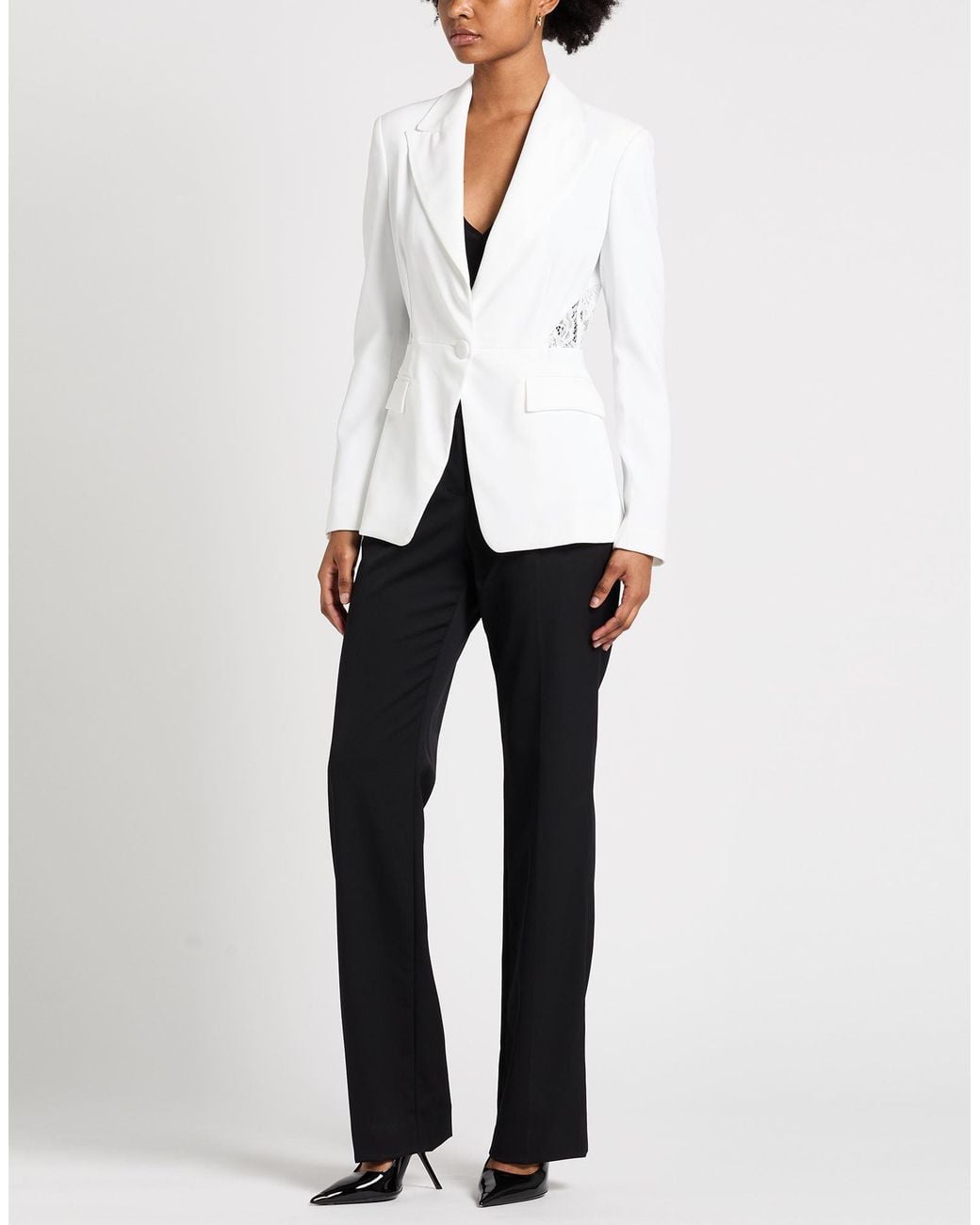 Liu Jo White Blazer Polyester