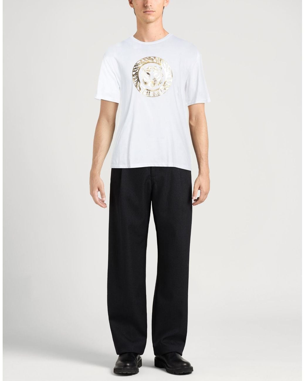 Just Cavalli White T-Shirt Cotton for men