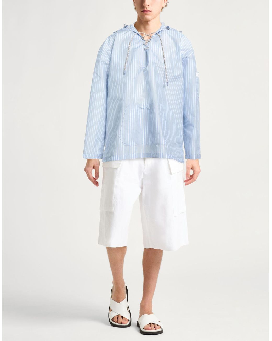 Dior Blue Shirt Polyester for men