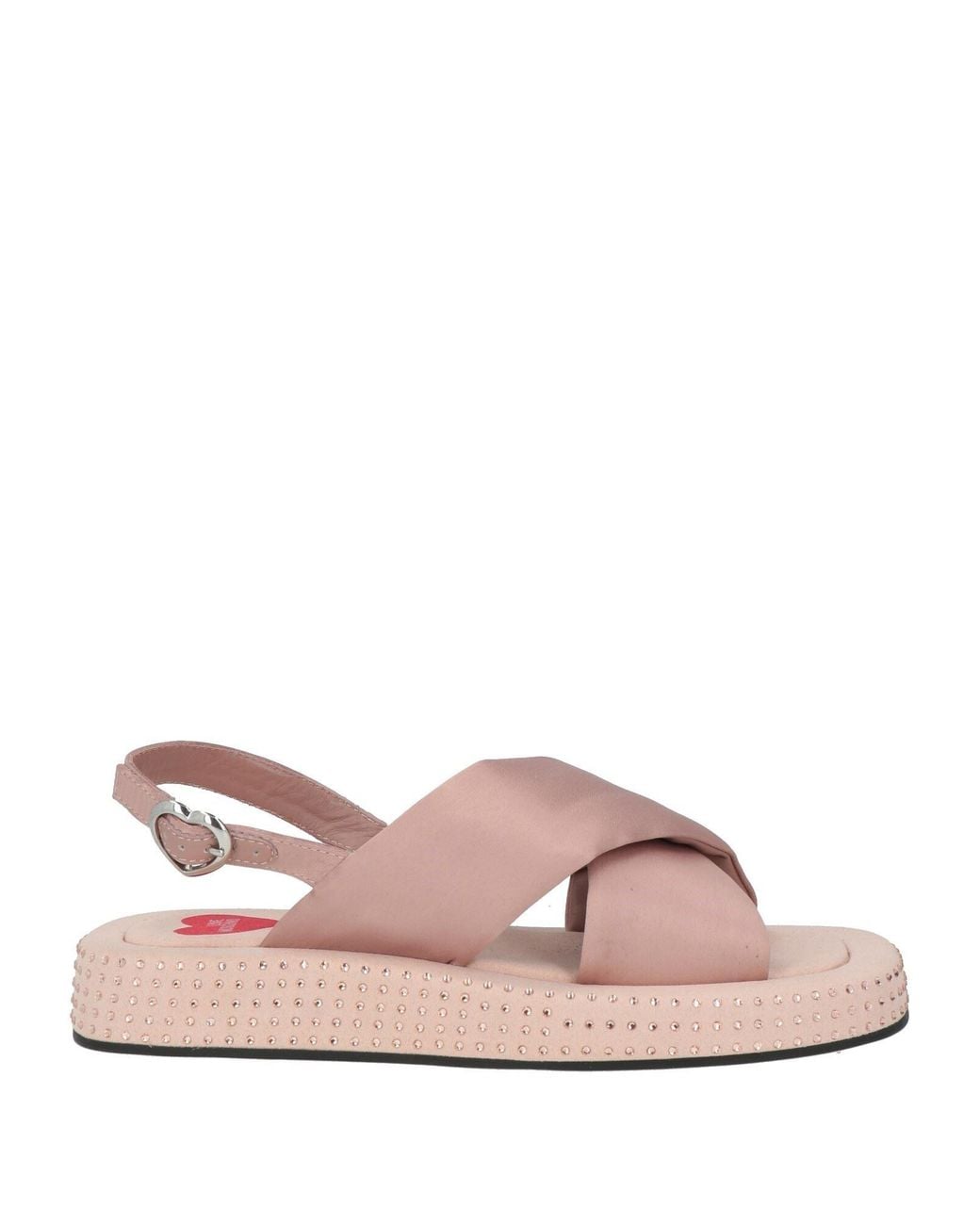 Love Moschino Pink Sandals Textile Fibers