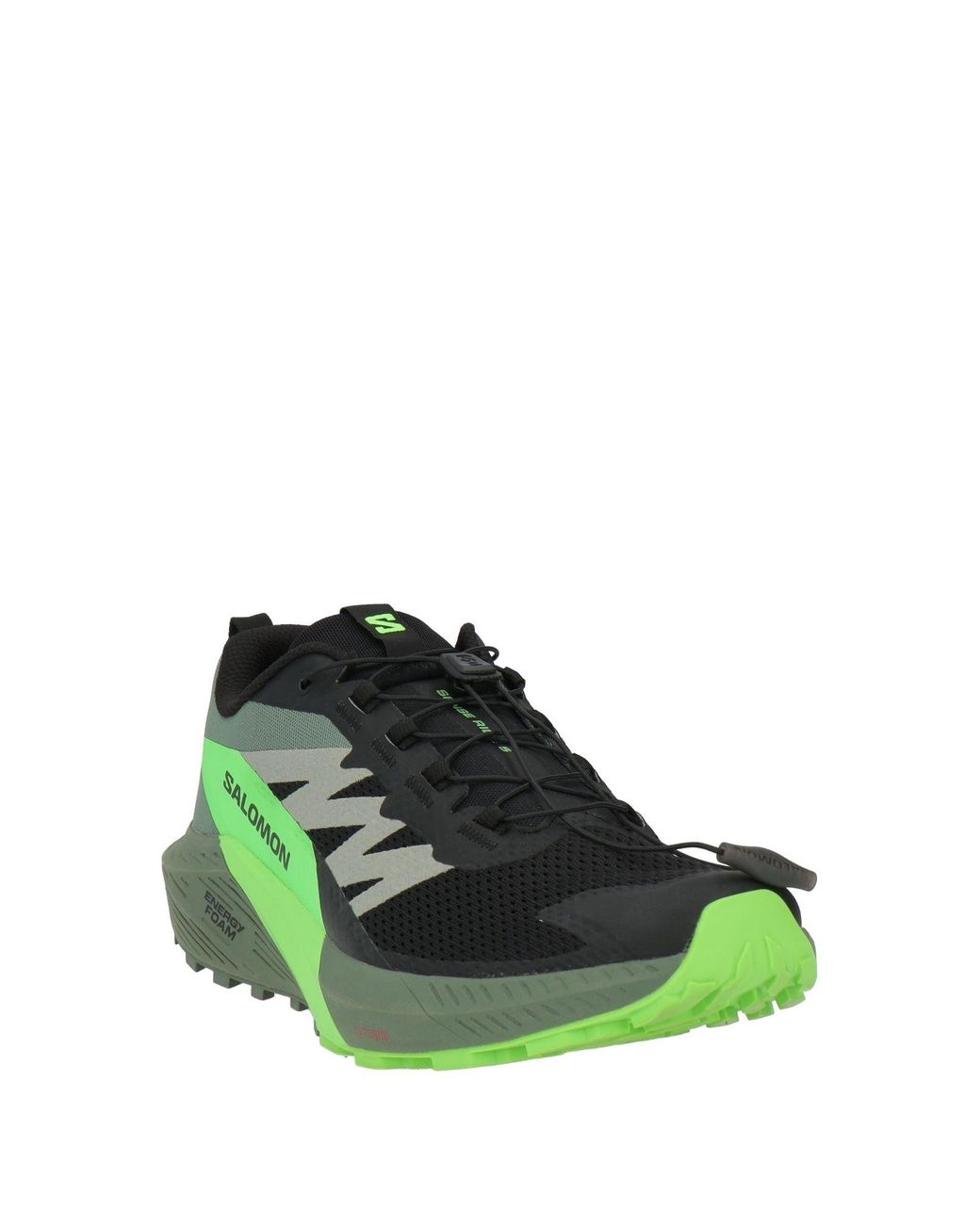 Salomon Green Sneakers Textile Fibers for men