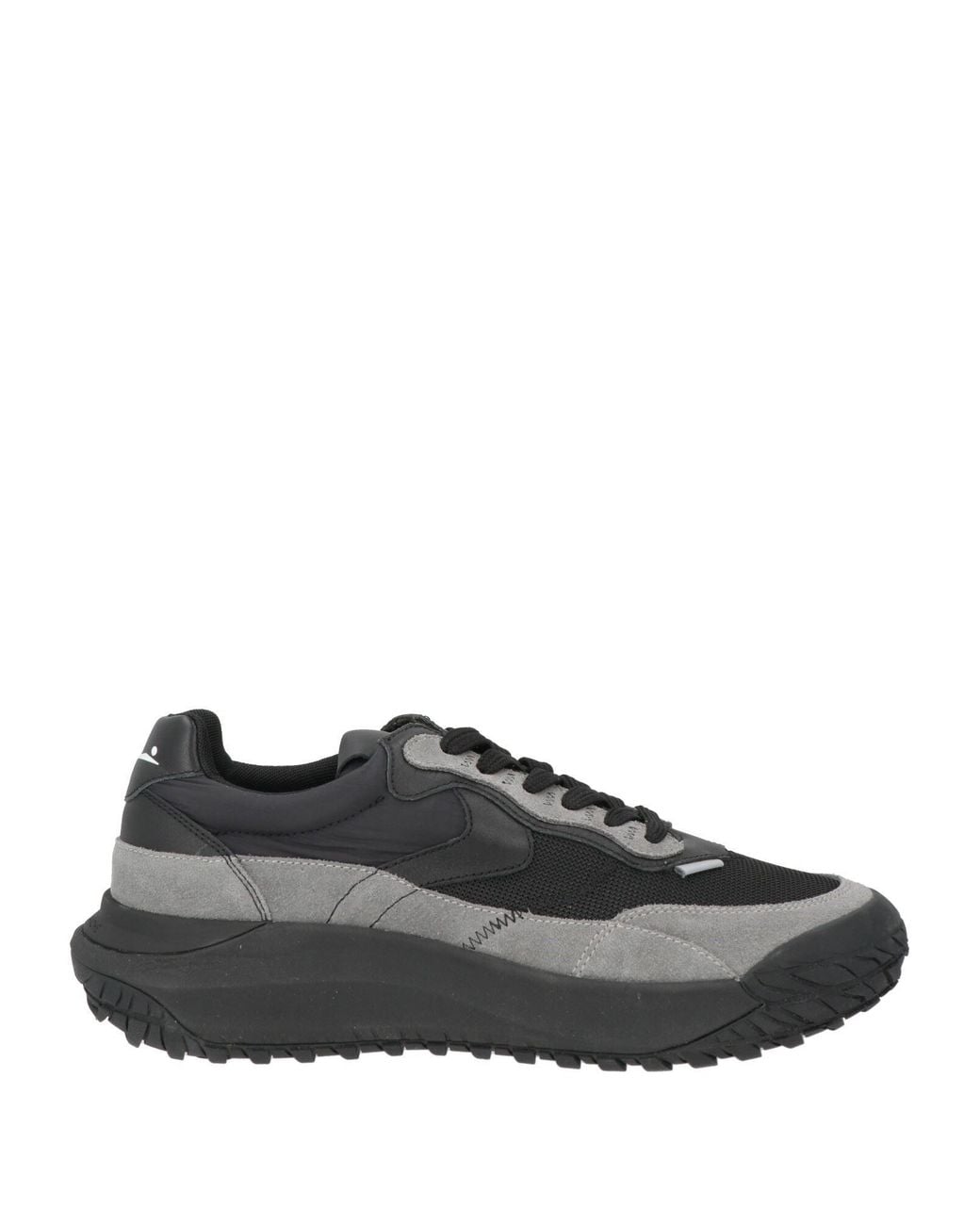 Voile Blanche Gray Sneakers Leather, Textile Fibers for men